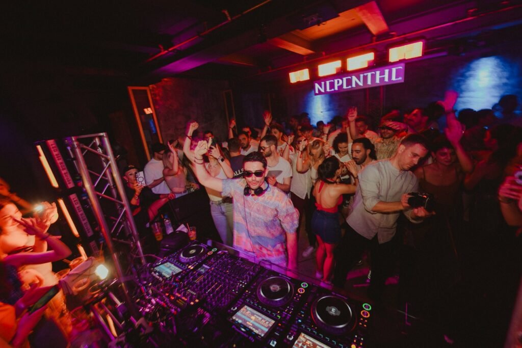 BRB in the booth at NEPENTHE