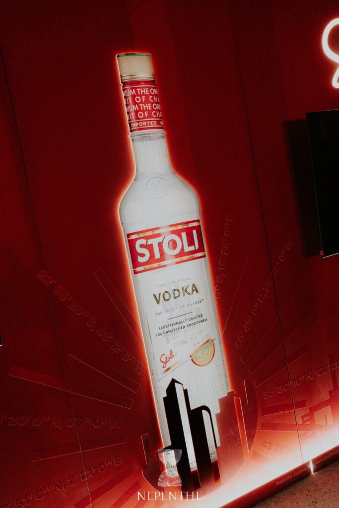 A bottle of Stoli